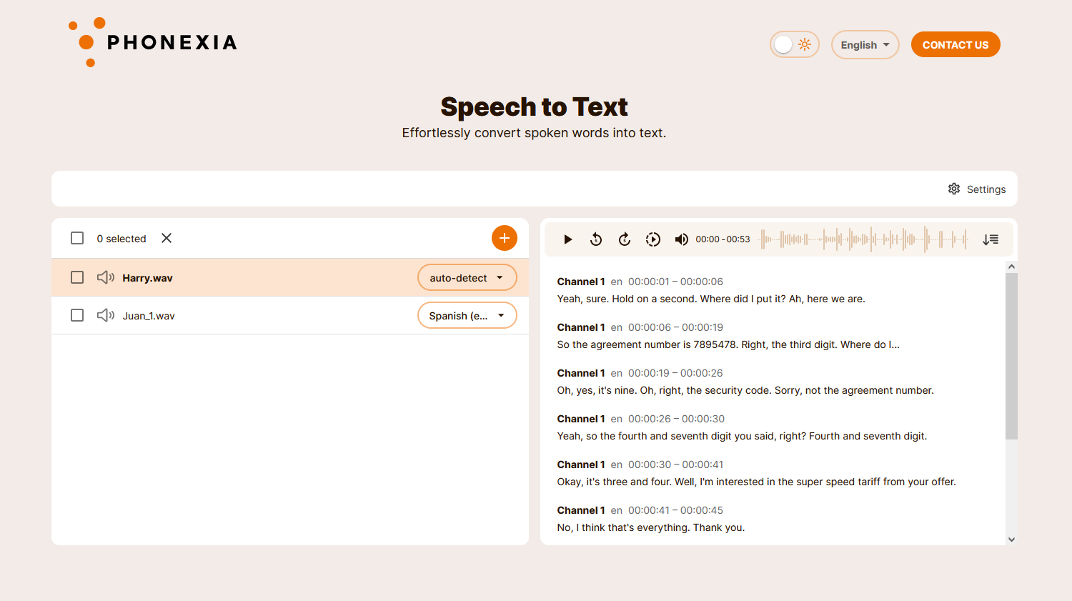 Speech to Text